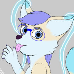 A cropped portrait of Lloxie the Phasefox